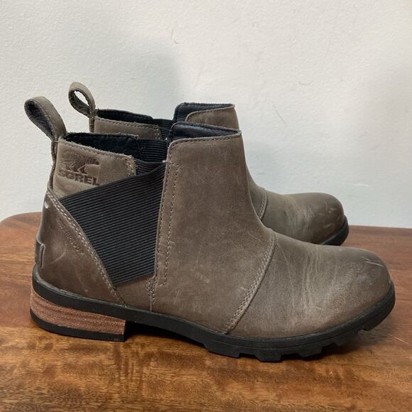 Sorel Emelie Chelsea Leather Boots - Picture 4 of 9